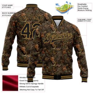 Custom Camo Black Old Gold Realistic Forest&hellip;