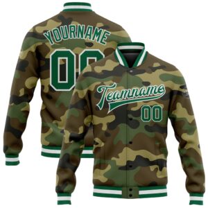 Custom Camo Kelly Green White Bomber Full&hellip;