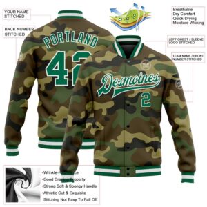 Custom Camo Kelly Green White Bomber Full&hellip;