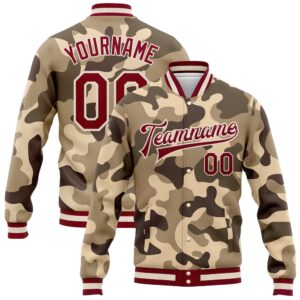 Custom Camo Maroon Cream Desert Camouflage 3D&hellip;