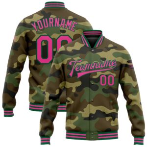 Custom Camo Pink Kelly Green Bomber Full&hellip;