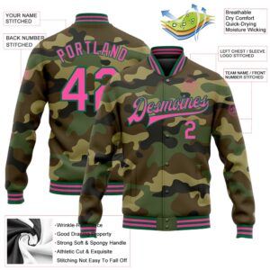 Custom Camo Pink Kelly Green Bomber Full&hellip;