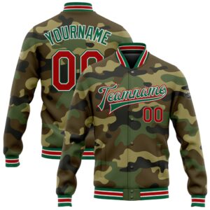 Custom Camo Red Kelly Green Bomber Full&hellip;