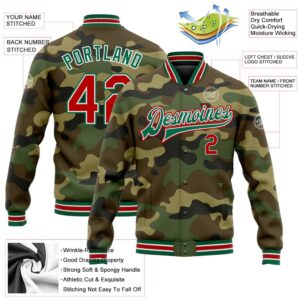 Custom Camo Red Kelly Green Bomber Full&hellip;