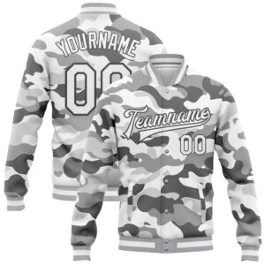 Custom Camo White Steel Gray Snow Camouflage&hellip;