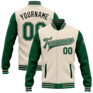 Custom Cream Kelly Green Black Bomber Full&hellip;