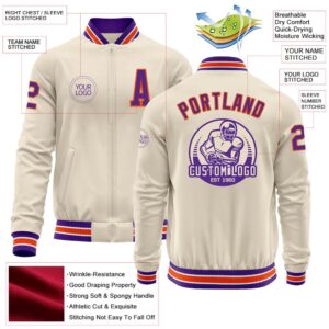 Custom Cream Purple Orange White Bomber Varsity Baseball Jacket Custom Team Jacket 2 eno3po.jpg