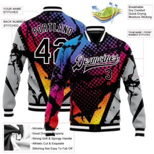 Custom Figure Black Gray 3D Pattern Design Bomber Full Snap Baseball Jacket Custom Team Jacket 2 miso2o.jpg
