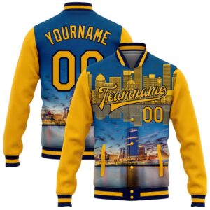 Custom Gold Navy Milwaukee Wisconsin City Edition&hellip;