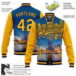 Custom Gold Navy Milwaukee Wisconsin City Edition 3D Bomber Full Snap Baseball Jacket Custom Team Jacket 2 otw3gv.jpg