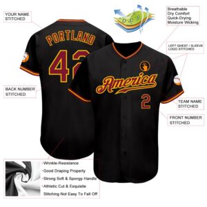 Black Crimson Gold Authentic Baseball Jersey Custom Baseball Jersey Personalized Sport Jersey 2 bj1llo.jpg