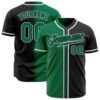 Black Kelly Green-White Authentic Baseball Jersey, Custom Baseball Jersey, Personalized Sport Jersey Black Kelly Green-White Authentic Baseball Jersey, Custom Baseball Jersey, Personalized Sport Jersey
