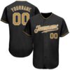 Black Old Gold Pinstripe Royal Authentic Baseball Jersey, Custom Baseball Jersey, Personalized Sport Jersey Black Old Gold Pinstripe Royal Authentic Baseball Jersey, Custom Baseball Jersey, Personalized Sport Jersey
