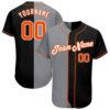 Black Orange-Kelly Green Authentic Baseball Jersey, Custom Baseball Jersey, Personalized Sport Jersey Black Orange-Kelly Green Authentic Baseball Jersey, Custom Baseball Jersey, Personalized Sport Jersey