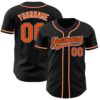 Black Orange-Kelly Green Authentic Baseball Jersey, Custom Baseball Jersey, Personalized Sport Jersey Black Orange-Kelly Green Authentic Baseball Jersey, Custom Baseball Jersey, Personalized Sport Jersey