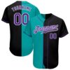Black Purple 3D Monster Authentic Baseball Jersey, Custom Baseball Jersey, Personalized Sport Jersey