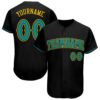 Black Teal-Gray Authentic Split Fashion Baseball Jersey, Custom Baseball Jersey, Personalized Sport Jersey