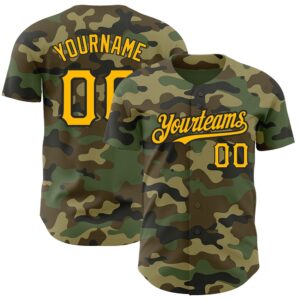 Camo Gold-Black Authentic Salute To Service Baseball&hellip;