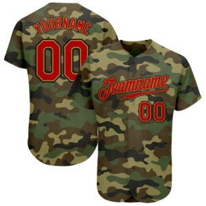 Camo Red-Old Gold Authentic Salute To Service&hellip;