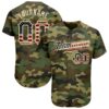 Camo White-Royal Authentic Salute To Service Baseball Jersey, Custom Baseball Jersey, Personalized Sport Jersey