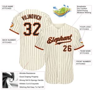 Cream Black Pinstripe Black Orange Authentic Baseball Jersey Custom Baseball Jersey Personalized Sport Jersey 2 r5hhpa.jpg
