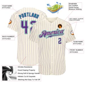 Cream Purple Pinstripe Purple Teal Authentic Baseball Jersey Custom Baseball Jersey Personalized Sport Jersey 2 mgogmw.jpg