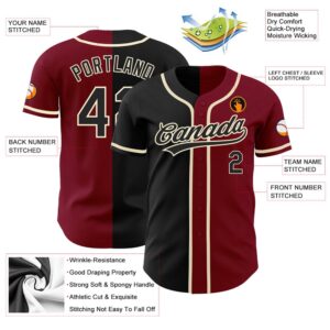 Crimson Black Cream Authentic Split Fashion Baseball Jersey Custom Baseball Jersey Personalized Sport Jersey 2 uf0npl.jpg