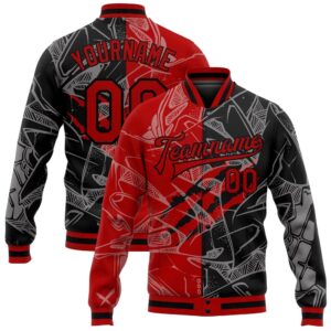 Custom Graffiti Pattern Red Black Scratch 3D&hellip;