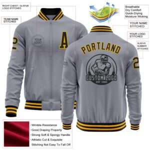 Custom Gray Black Gold Bomber Varsity Baseball Jacket Custom Team Jacket 2 ekohmg.jpg