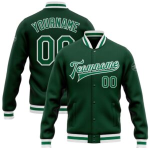 Custom Green Kelly Green White Bomber Full&hellip;