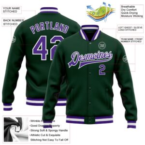 Custom Green Purple White Bomber Full Snap Baseball Jacket Custom Team Jacket 2 koa4cy.jpg