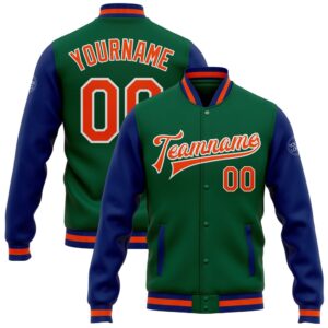 Custom Kelly Green Orange Royal Bomber Full&hellip;