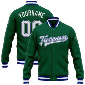 Custom Kelly Green White Royal Bomber Full&hellip;