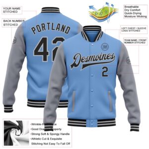 Custom Light Blue Black Gray Bomber Full Snap Varsity Baseball Jacket Custom Team Jacket 2 w0aw6t.jpg