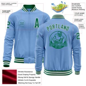 Custom Light Blue Kelly Green White Bomber Varsity Baseball Jacket Custom Team Jacket 2 uv4r2n.jpg
