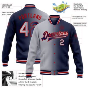 Custom Navy Gray Red Bomber Full Snap Varsity Letterman Gradient Fashion Jacket Custom Team Jacket 2 rnkwun.jpg