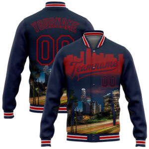 Custom Navy Red Los Angeles California City&hellip;