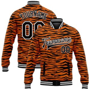 Custom Orange Black White Tiger Stripes 3D&hellip;