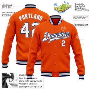 Custom Orange White Navy Gray Bomber Full Snap Baseball Jacket Custom Team Jacket 2 e9fg9j.jpg