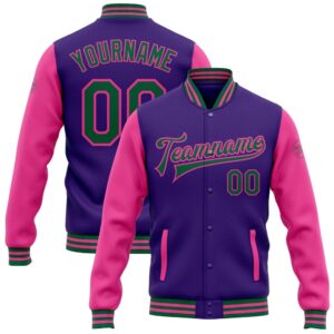 Custom Purple Kelly Green Pink Bomber Full&hellip;