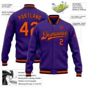 Custom Purple Orange Black Bomber Full Snap Baseball Jacket Custom Team Jacket 2 dtqzga.jpg