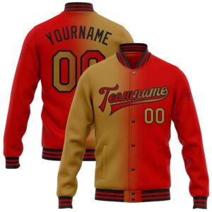 Custom Red Old Gold Black Bomber Full&hellip;