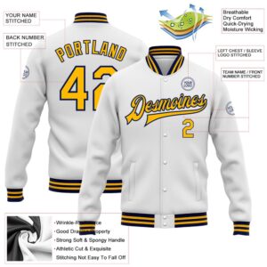 Custom White Gold Navy Bomber Full Snap Baseball Jacket Custom Team Jacket 2 wx0q2a.jpg