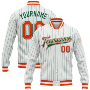 Custom White Kelly Green Pinstripe Orange Kelly&hellip;