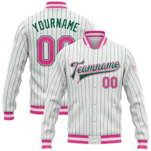 Custom White Kelly Green Pinstripe Pink Kelly&hellip;