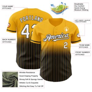 Gold Pinstripe White Black Authentic Fade Fashion Baseball Jersey Custom Baseball Jersey Personalized Sport Jersey 2 xxnn1r.jpg