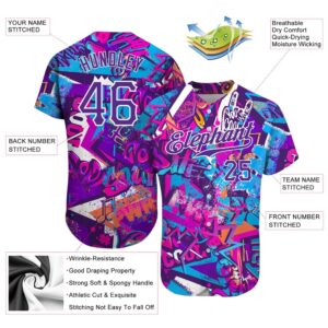 Graffiti Words Pattern White Purple 3D Authentic Baseball Jersey Custom Baseball Jersey Personalized Sport Jersey 2 uqje3y.jpg