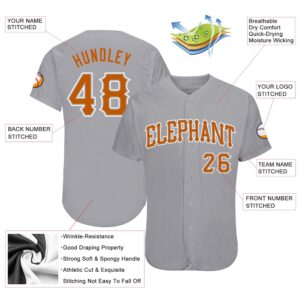 Gray Texas Orange White Authentic Baseball Jersey Custom Baseball Jersey Personalized Sport Jersey 2 sf5zlz.jpg