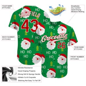 Green Red White Christmas 3D Authentic Baseball Jersey Custom Baseball Jersey Personalized Sport Jersey 2 yy06ax.jpg