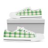 Irish Tartan St. Patrick’s Day Print Black Low Top Shoes, St Patricks Day Low Top, St Patrick Day Sneaker